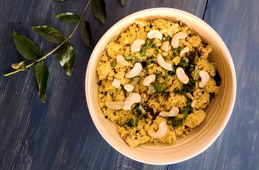 Rava upma - Keto friendly, gluten free, high in protein, high in fibre and vegan