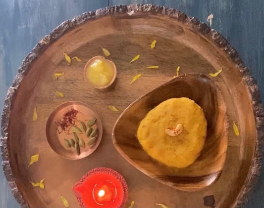 Rava sheera / halwa - Keto friendly, gluten free, high in protein, high in fibre and vegan