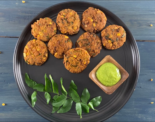 Lupin fritters (Paruppu / masala vadai) - Keto friendly, gluten free, high in protein and high in fibre and vegan